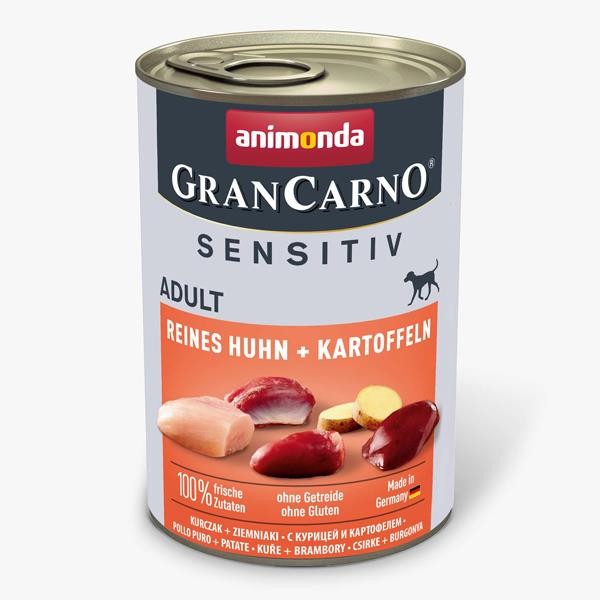 Animonda Gran Carno Sensitiv Tavuklu ve Patatesli Konserve Köpek Maması 400gr