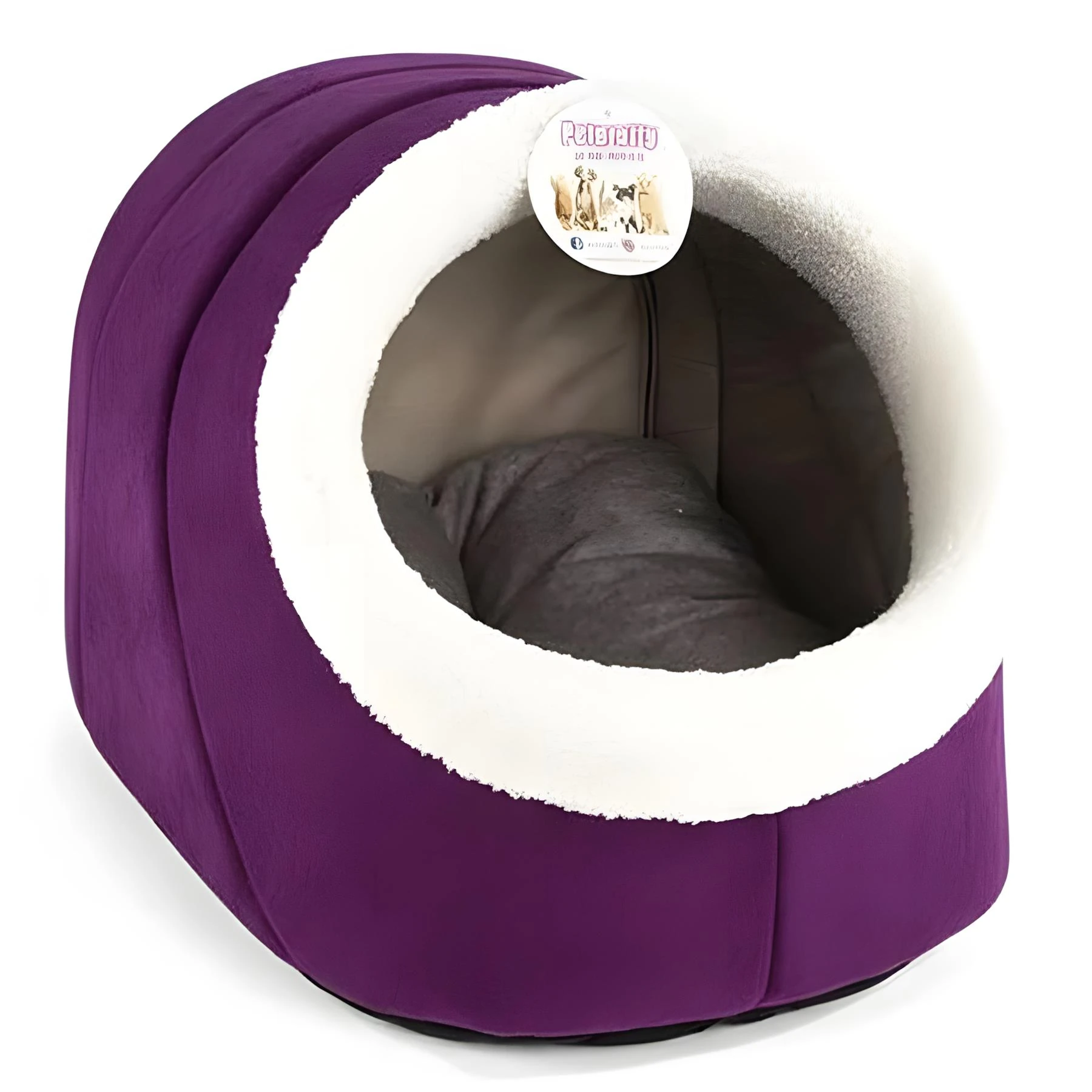Bedspet Alaska Kedi Yatağı Mor 47x40x38Cm