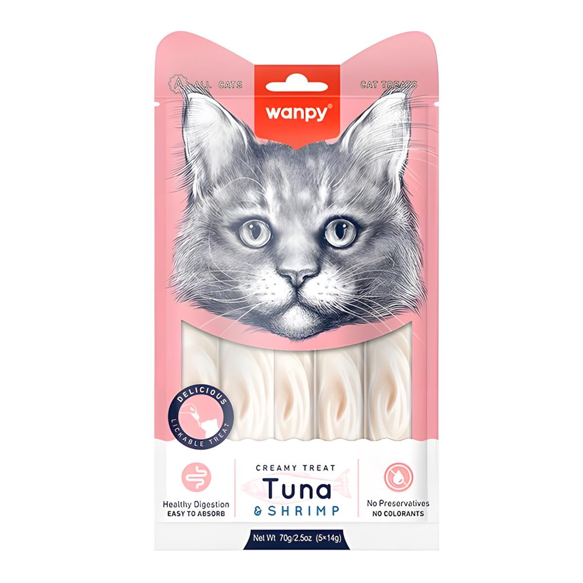 Wanpy Ton Balıklı ve Karidesli Krema Kedi Ödülü 40gr