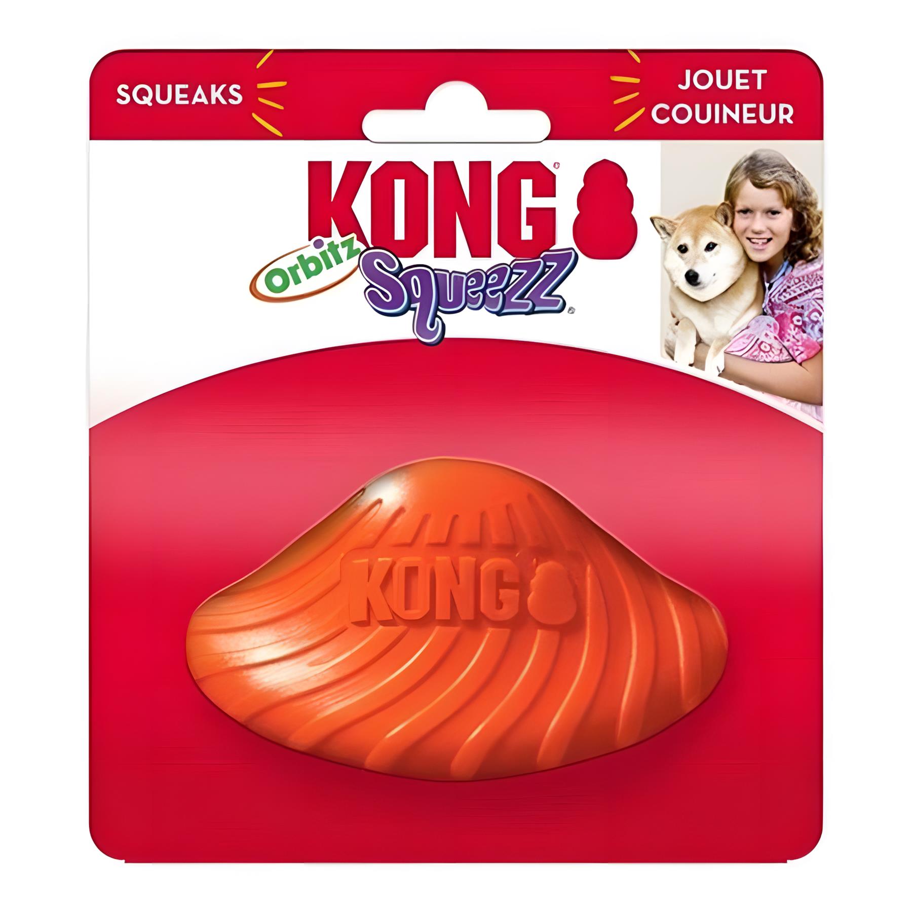 Kong Squeezz Orbitz Dönen Daire Şeklinde Köpek Oyuncağı S/M