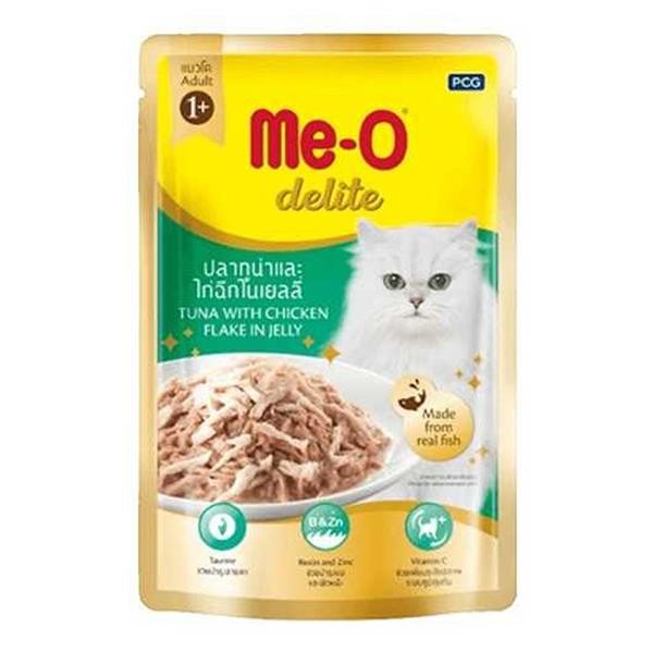 Me-O Delite Pouch Tavuk ve Ton Balıklı Kedi Konservesi 70gr