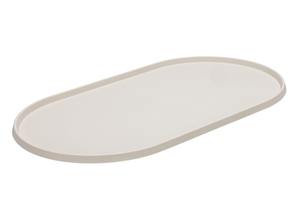 Beeztees DBL Mama Su Kabı Servisi, Silikon, Kaymaz, Bej, 55x30x1,7cm