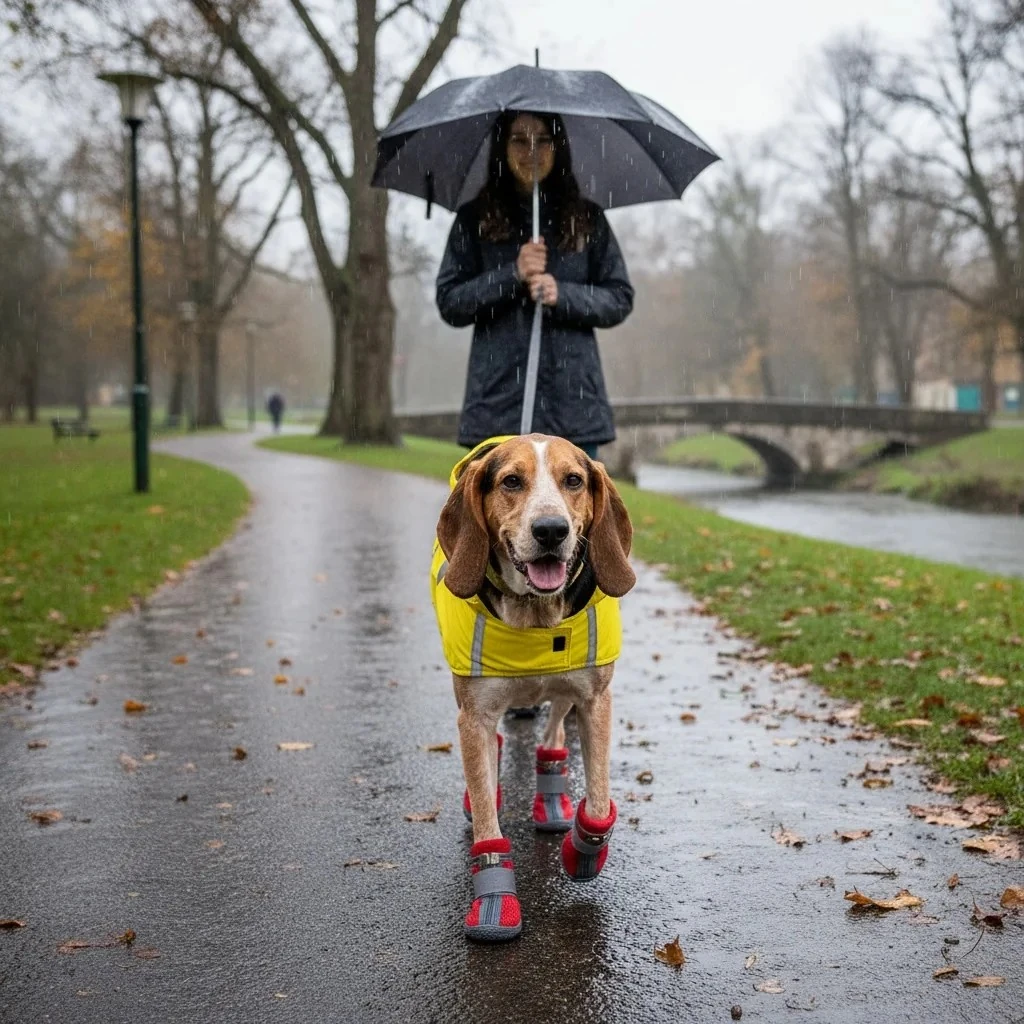 Be Design Fermuarlı Gri Kırmızı Köpek Ayakkabısı No 2