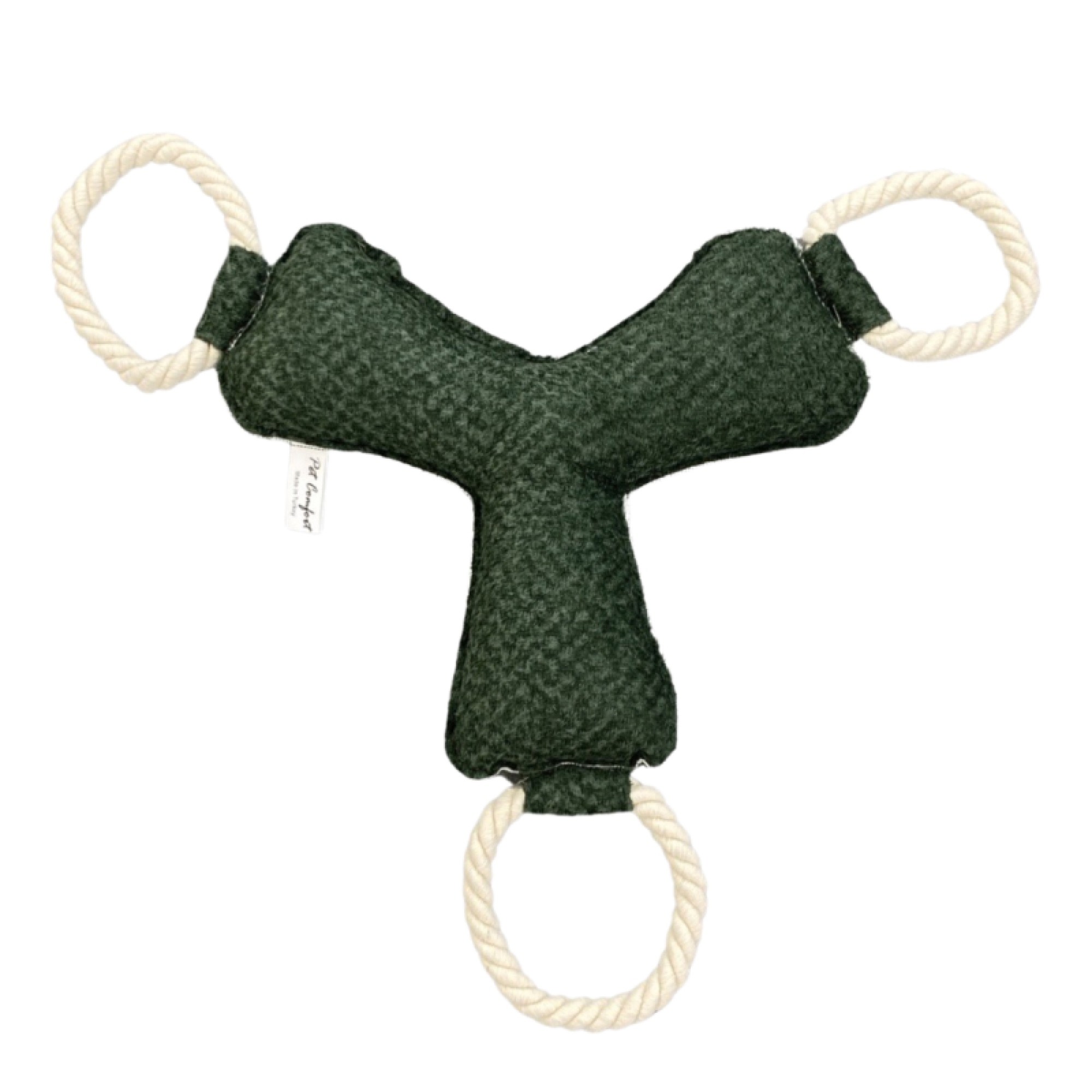 Pet Comfort İpli Bumerang Köpek Oyuncağı Yeşil 30cm