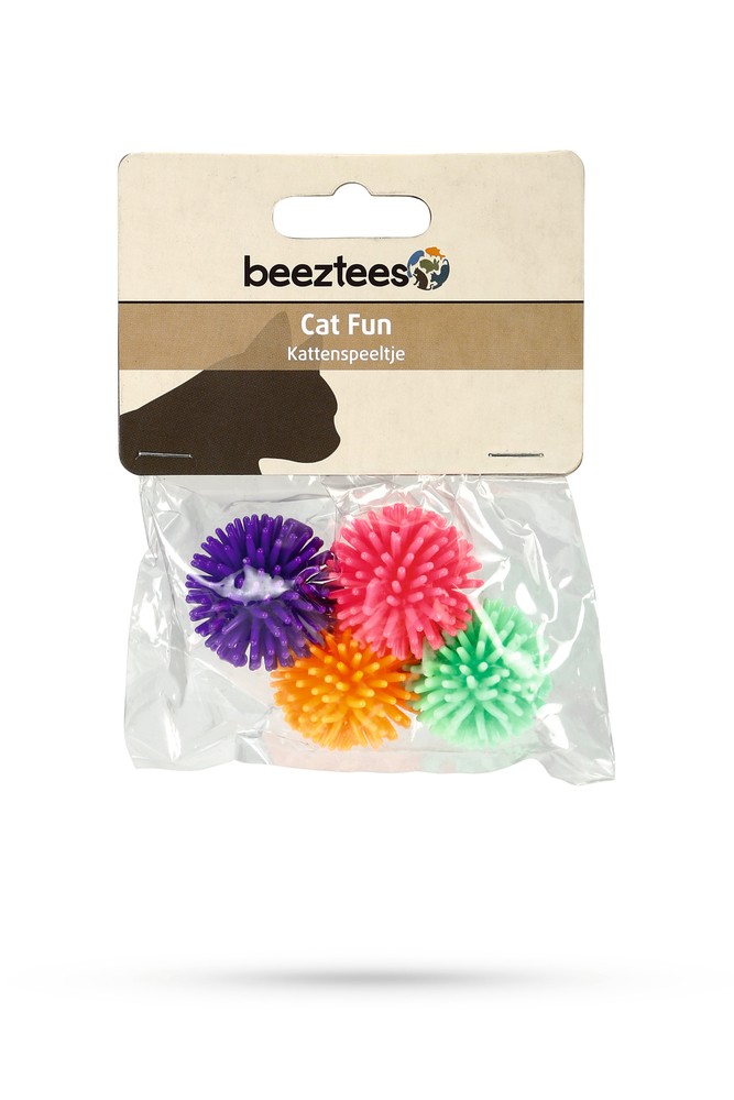 Beeztees Kedi Oyuncağı, Top, 4 Adet, 3,5cm