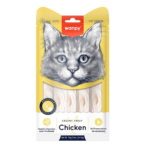 Wanpy Tavuklu Krema Kedi Ödülü 5x14gr