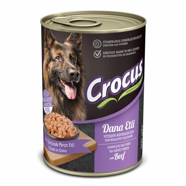 Crocus Dana Etli Yetişkin Köpek Konservesi 400gr