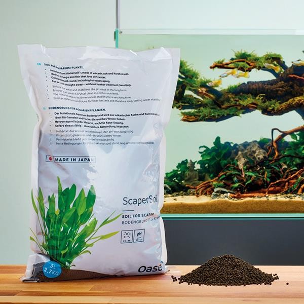 Oase ScaperLine Soil 3Lt Black Aktif Bitki Toprağı