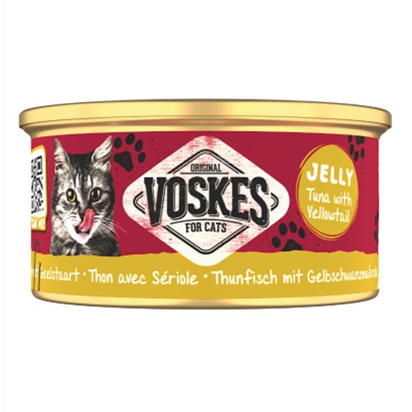 Voskes Ton Balığı ve Sarıkuyruk Konserve Kedi Maması 85gr