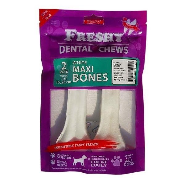 Freshy Dental Chews Maxi Bone Köpek Çiğneme Kemiği 145gr 2li