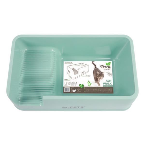 M-Pets Terra Cat Walk Açık Kedi Tuvaleti Sea Green