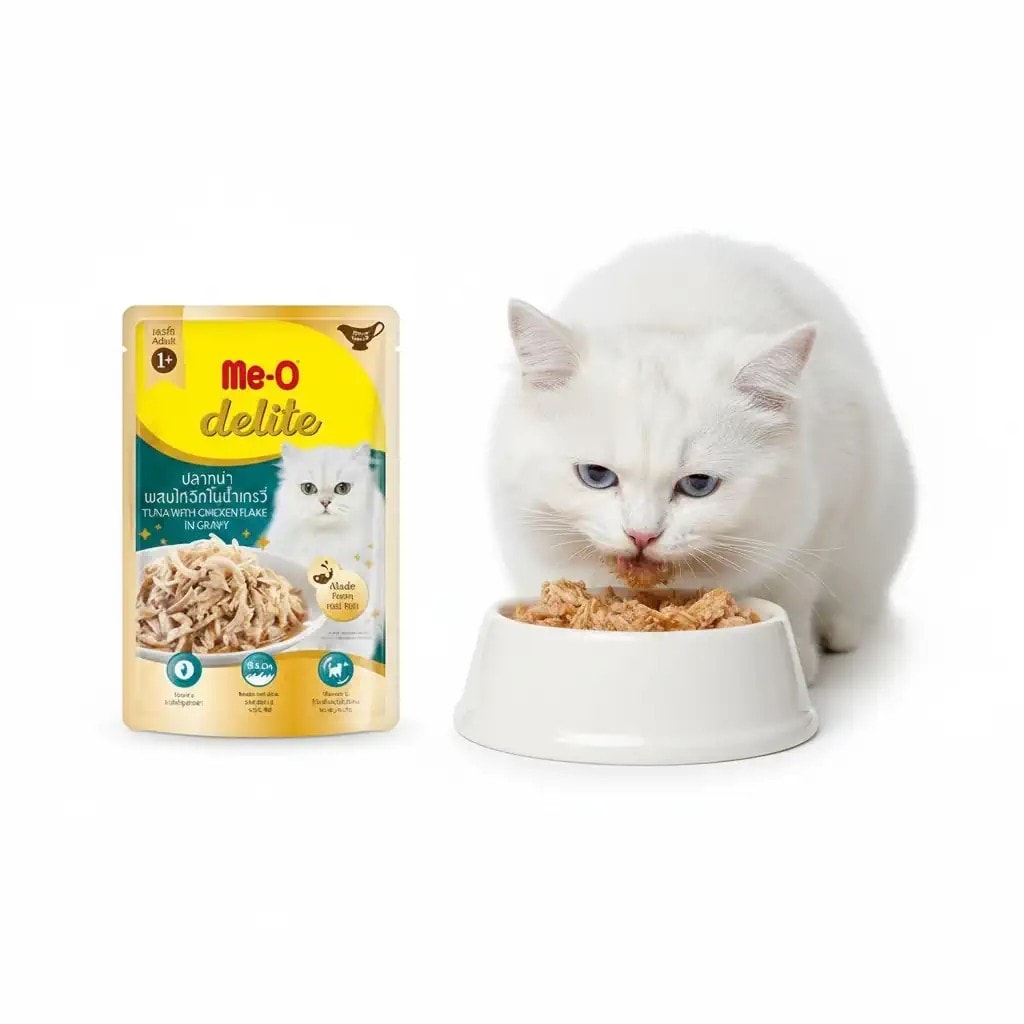 Me-O Delite Pouch Ton Balığı ve Tavuklu Kedi Konservesi 70gr