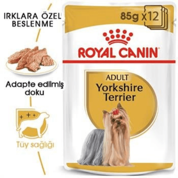 Royal Canin Adult Yorkshire Terrier Yetişkin Köpek Pouch Maması 12x85gr