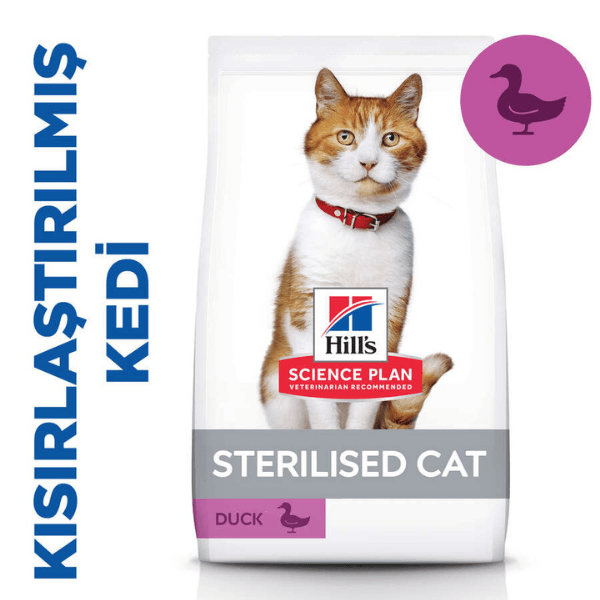 Hills Sterilised Ördekli Kısırlaştırılmış Kedi Maması 8Kg+2Kg Bonus Paket