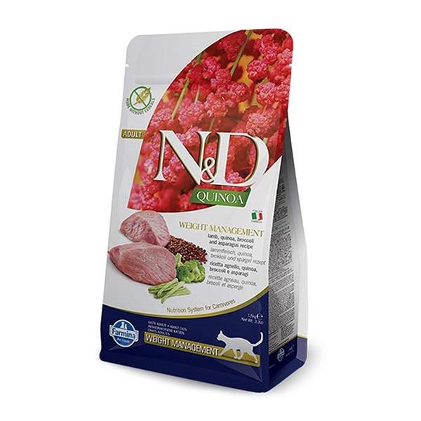 ND Quinoa Weight Management Light Kuzu Etli Kedi Maması 1,5 Kg