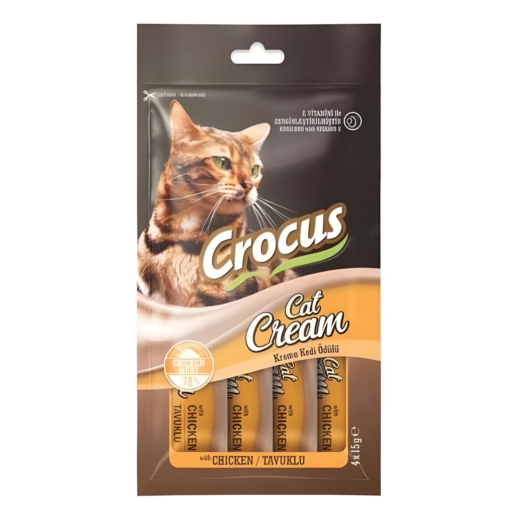 Crocus Tavuklu Krema Kedi Ödülü 4x15gr