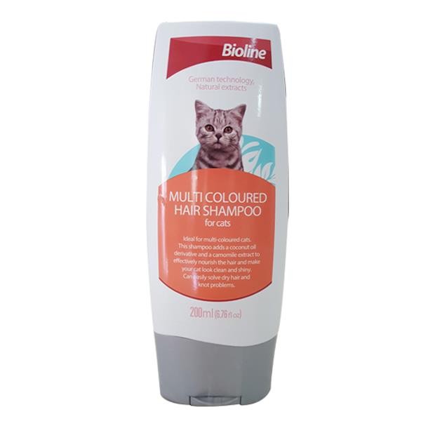 Bioline Çok Renkli Kediler İçin Kedi Şampuanı 200 ml