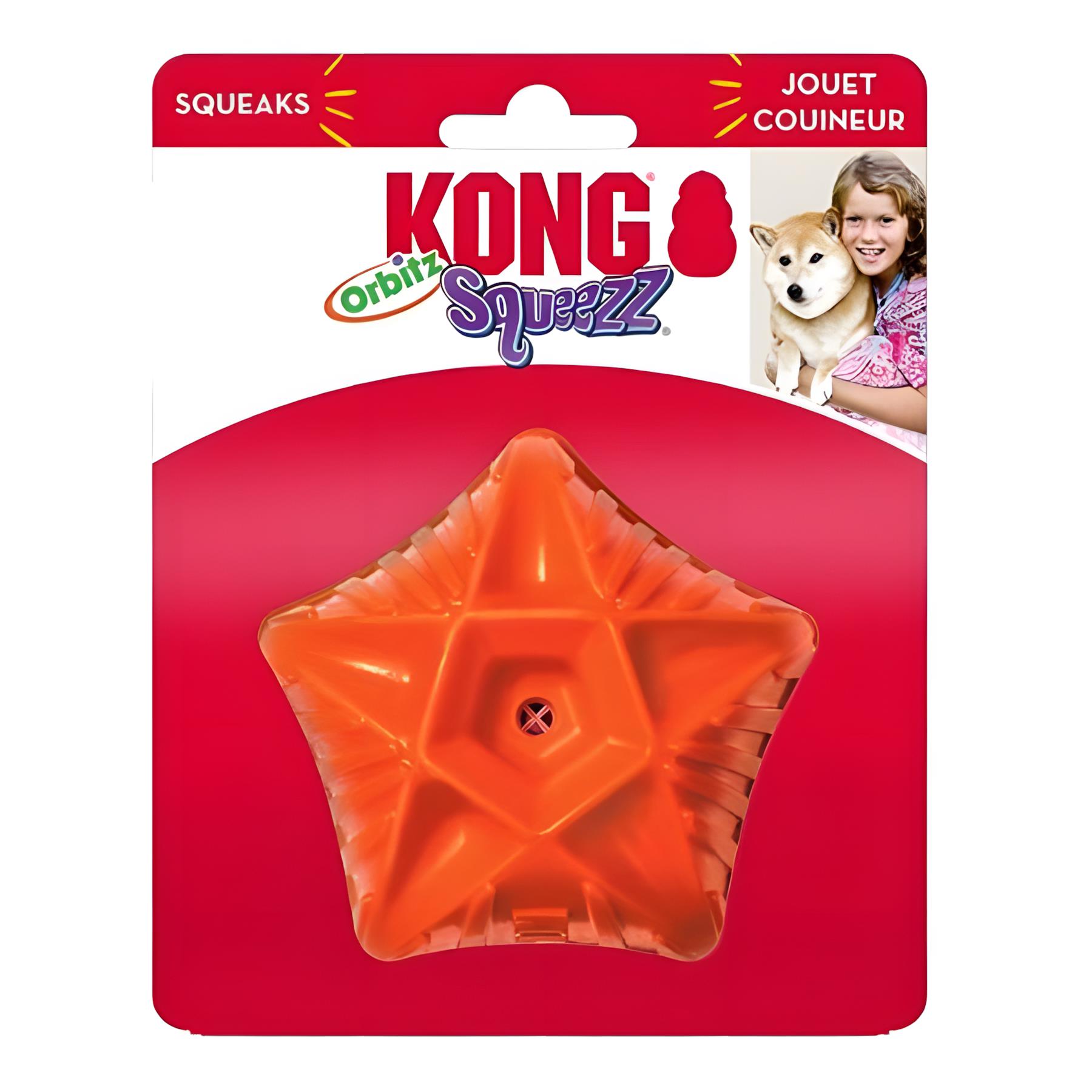 Kong Squeezz Orbitz Top Şeklinde Ses Çıkaran Köpek Oyuncağı M/L