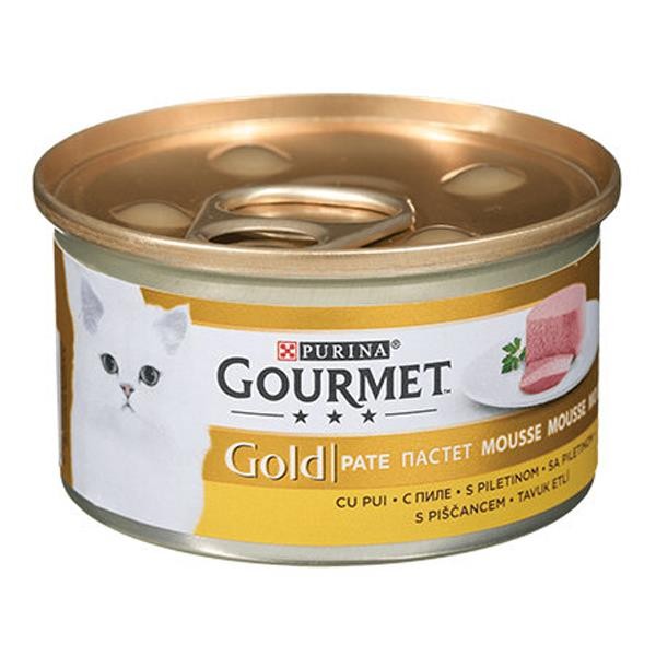 Gourmet Gold Kıyılmış Tavuklu Yetişkin Kedi Konservesi 85gr x 24 Adet