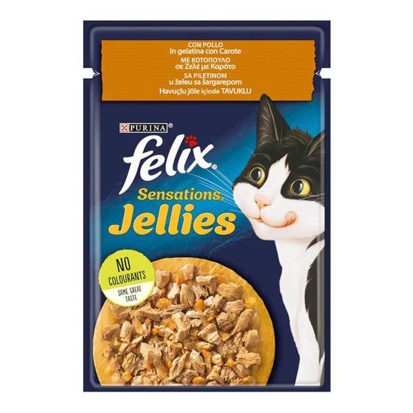 Felix Tavuklu ve Havuçlu Yetişkin Kedi Konservesi 85gr x 26 Adet