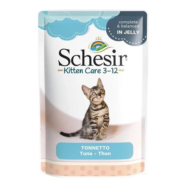 Schesir Jelly Ton Balıklı Pouch Yavru Kedi Maması 85gr