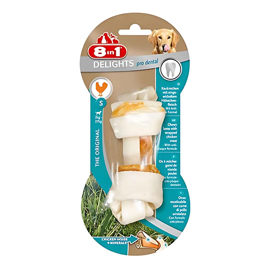 8in1 Delights Dental Bones Köpek Ağız Bakım Burgu Kemiği Small 35gr