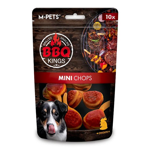 M-Pets BBQ Kings Mini Chops Tavuklu Mini Köpek Ödülü 135gr