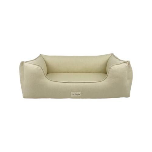 Pet Comfort Alpha Zeugma Açık Sarı Köpek Yatağı L 105x85cm