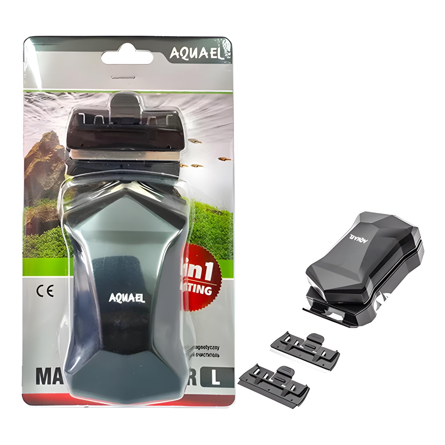 Aquael 2in1 Mıknatıslı Kazıyıcılı Cam Sileceği L 10mm