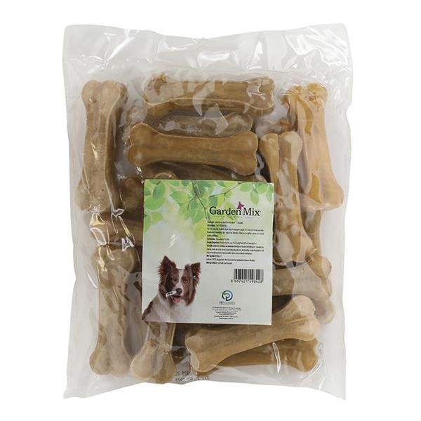 Gardenmix Natural Deri Köpek Kemiği 10cm 40-45gr 20li Paket