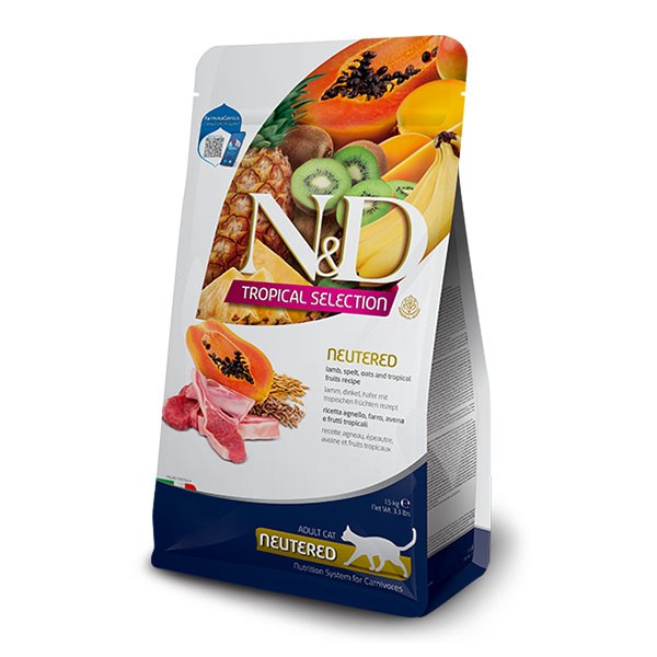 ND Tropical Selection Kuzu Etli Kısırlaştırılmış Kedi Maması 300gr