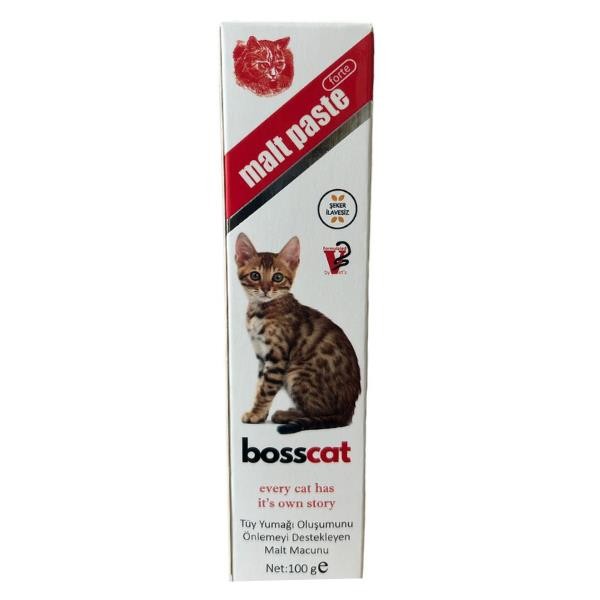 Bosscat Kediler İçin Tüy Yumağını Önleyen Malt Macun 100gr
