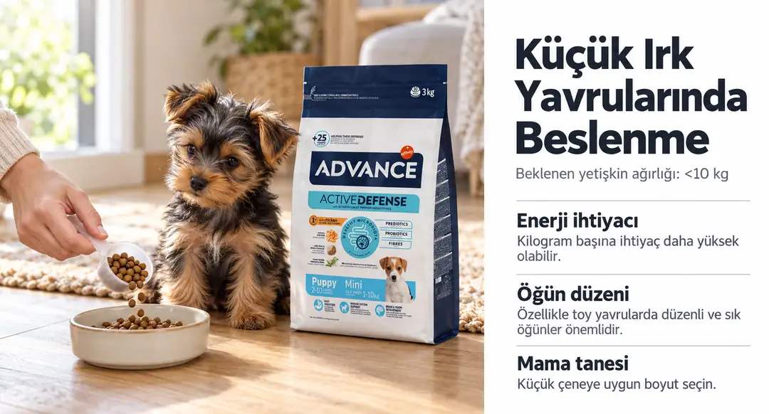 &nbsp; Yavru köpeklerin büyüme hızları ve beslenme ihtiyaçları, yetişkinlik dönemindeki ağırlıklarına göre büyük ölçüde farklılık gösterir