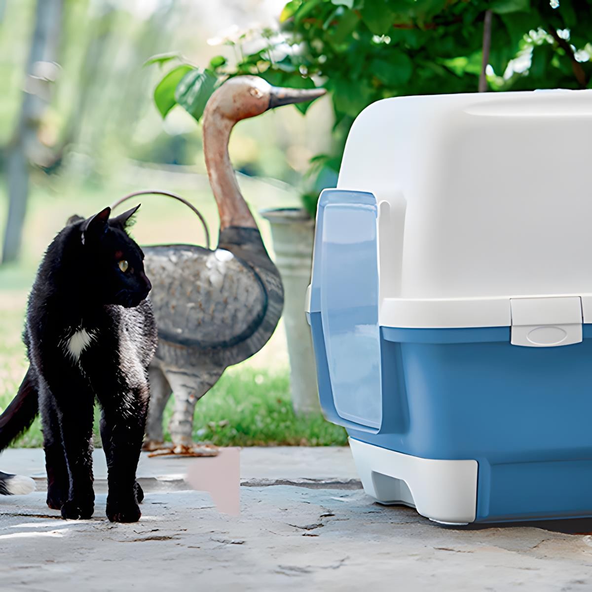 Stefanplast Cathy Clever Smart Çekmeceli Kapalı Kedi Tuvaleti Gri 58x45x48cm