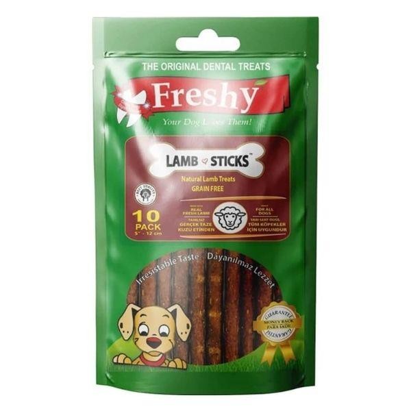 Freshy Lamb Sticks Kuzulu Tahılsız Köpek Ödülü 100gr 10lu