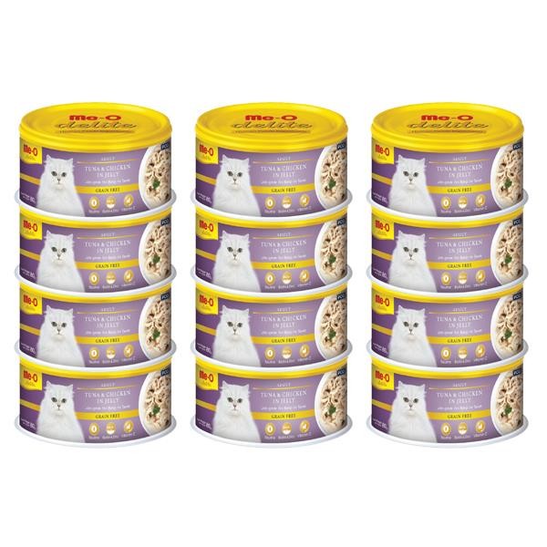 Me-O Delite Jelly Ton Balığı ve Tavuklu Konserve Kedi Maması 80gr 12li