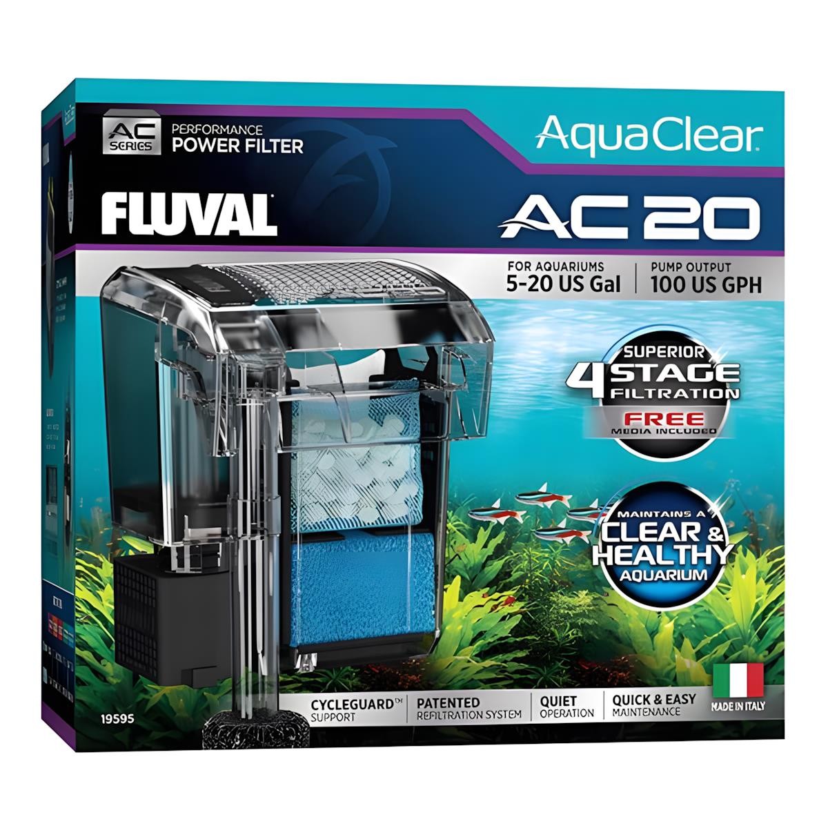 Fluval AC20 Askı Filtre 379L/S