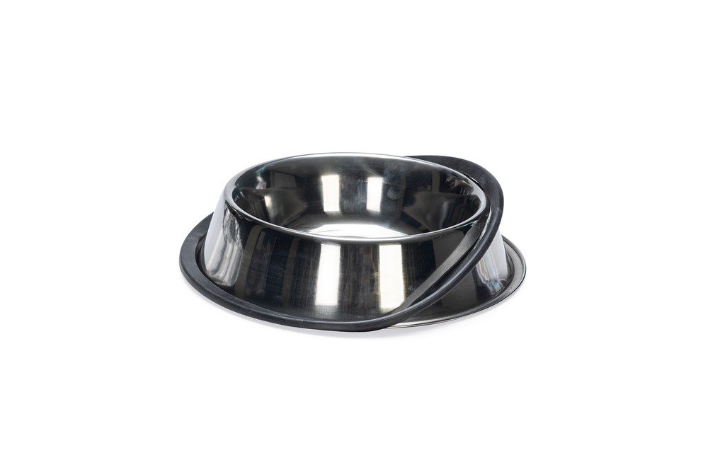 Beeztees Köpek Mama Su Kabı, Paslanmaz Çelik, Kaymaz, 18cm, 700ml