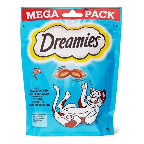 Dreamies Mega Pack Somonlu Kedi Ödül Bisküvisi 180gr