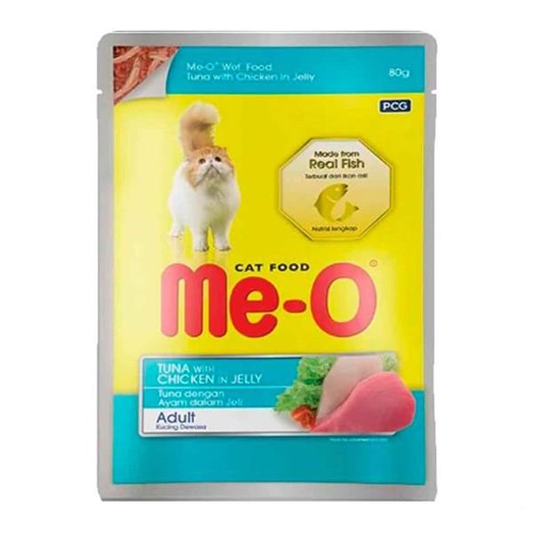 Me-O Ton Balıklı ve Tavuklu Yaş Kedi Maması 80gr