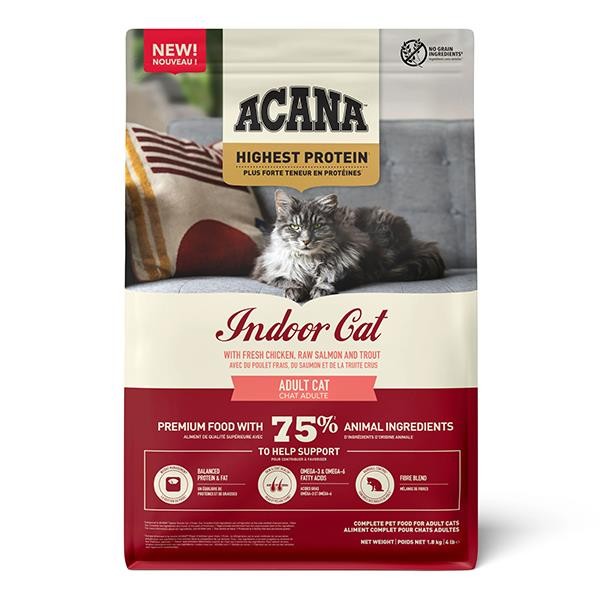 Acana Indoor Yüksek Proteinli Tavuklu ve Balıklı Yetişkin Kedi Maması 1.8kg