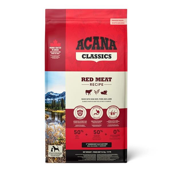 Acana Classics Red Kuzulu ve Sığırlı Düşük Tahıllı Köpek Maması 14,5Kg