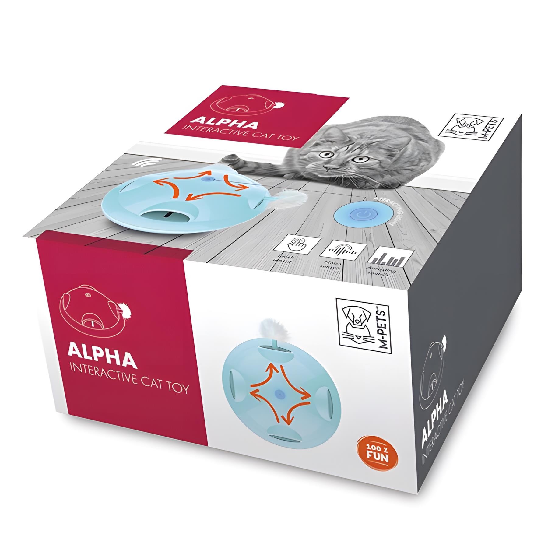 M-Pets Alpha İnteraktif Kedi Oyuncağı Mavi
