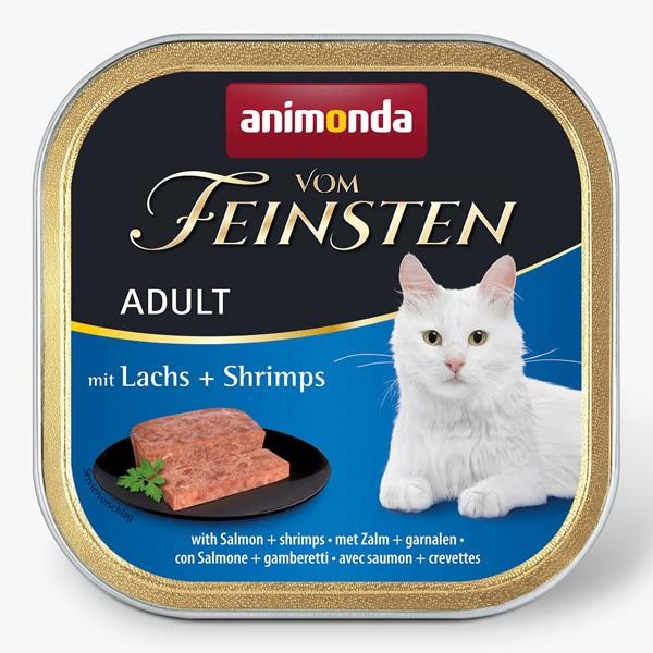 Animonda Vom Feinstein Somonlu ve Karidesli Konserve Kedi Maması 100gr