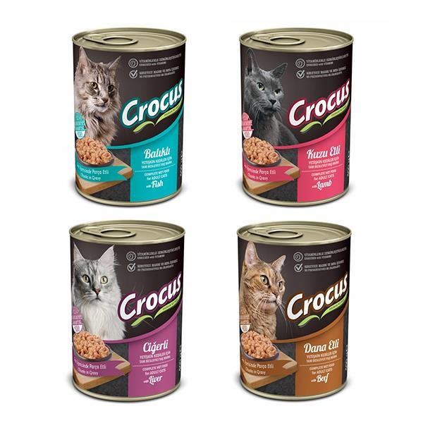 Crocus Karışık Kedi Konservesi 400gr 12li