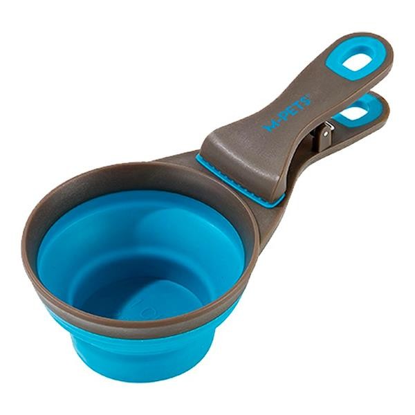 M-Pets Cuizi 3in1 Fonksiyonel Mama Ölçü Kabı 237ml Mavi