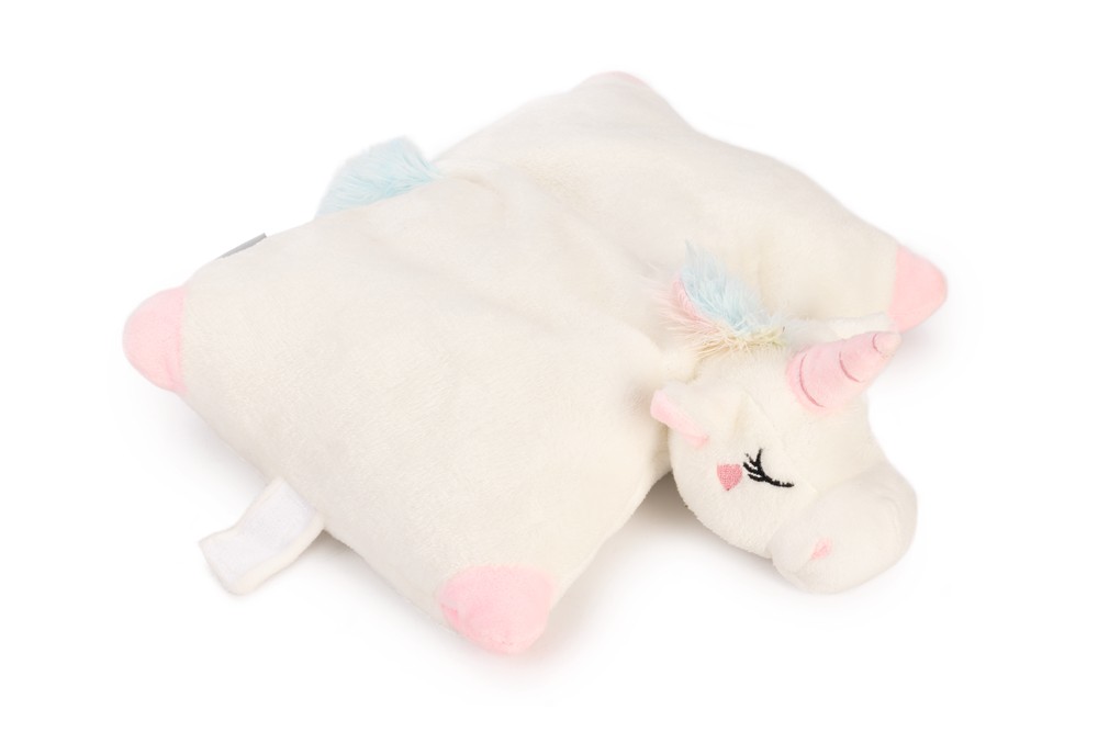 Beeztees Yavru Köpek Oyuncağı, Unicorn, Isıtıcılı, Peluş, Beyaz, 34x33x12cm