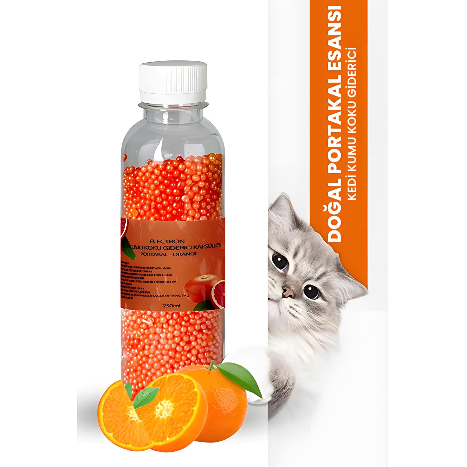 Electron Kedi Kumu Koku Giderici Portakal Kokulu 250ml
