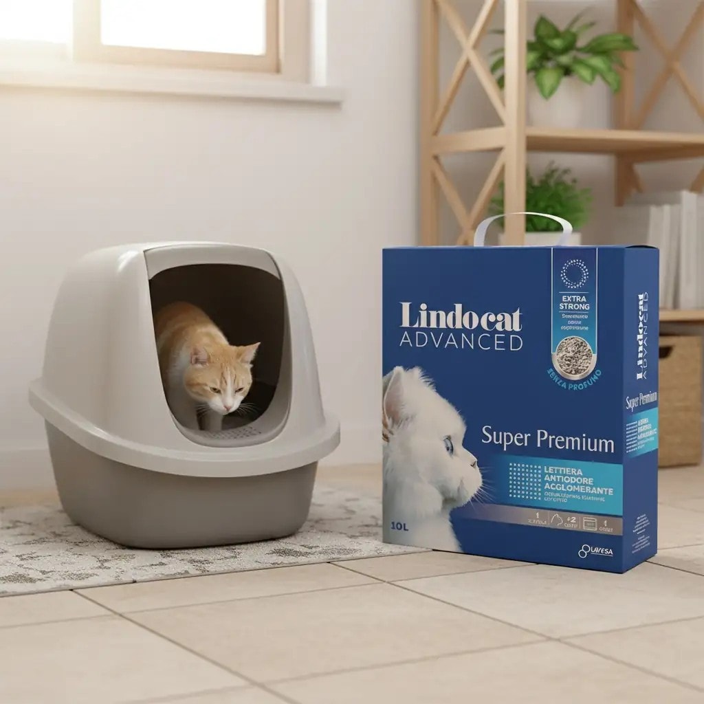 Lindocat Advanced Extra Güçlü Kokusuz Topaklanan Kedi Kumu 10L