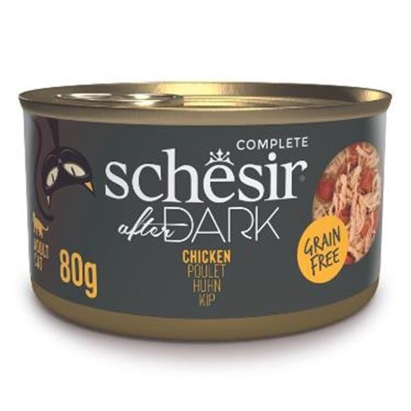 Schesir After Dark Tavuklu Konserve Kedi Maması 80gr 6lı